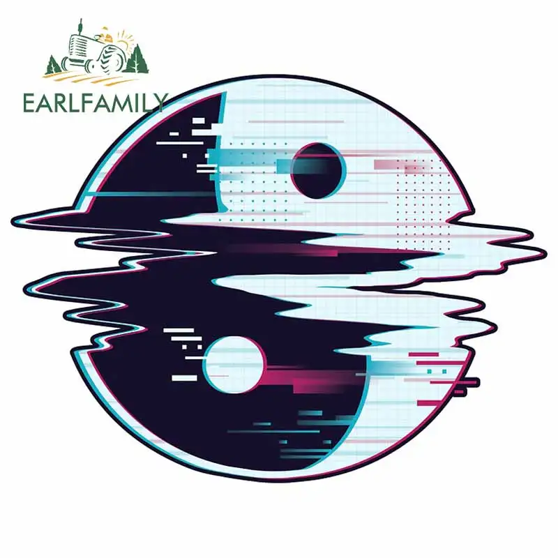 EARLFAMILY 30cm x 23.5cm for Ying Yang Steam Wave Car Sticker Waterproof Occlusion Scratch Truck Decal Graphics VAN Car Styling