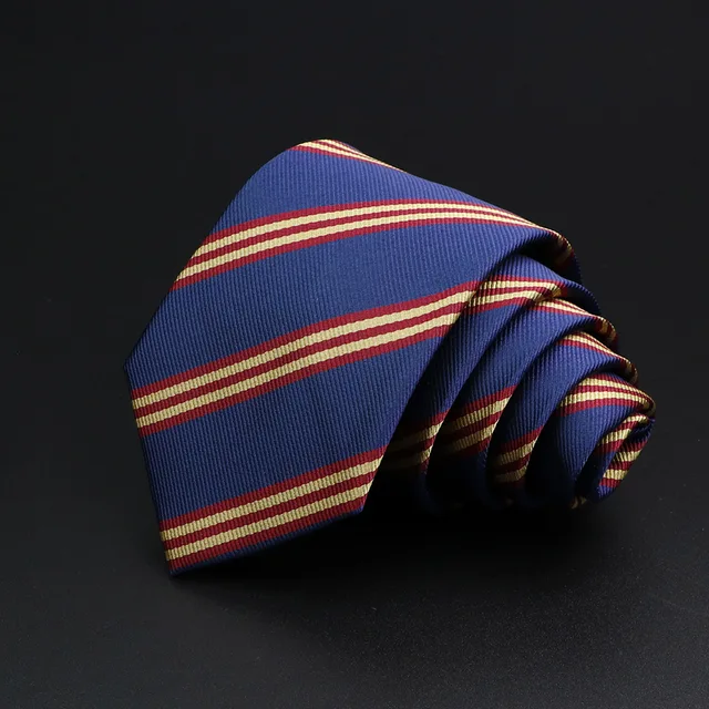 New Men's Tie Classic Stripe 7cm Jacquard Red Blue Green Necktie Daily Wear Cravat Wedding Party Dress Accessories Gift For Man 4 New Men's Tie Classic Stripe 7cm Jacquard Red Blue Green Necktie Daily Wear Cravat Wedding Party Dress Accessories Gift For Man 4