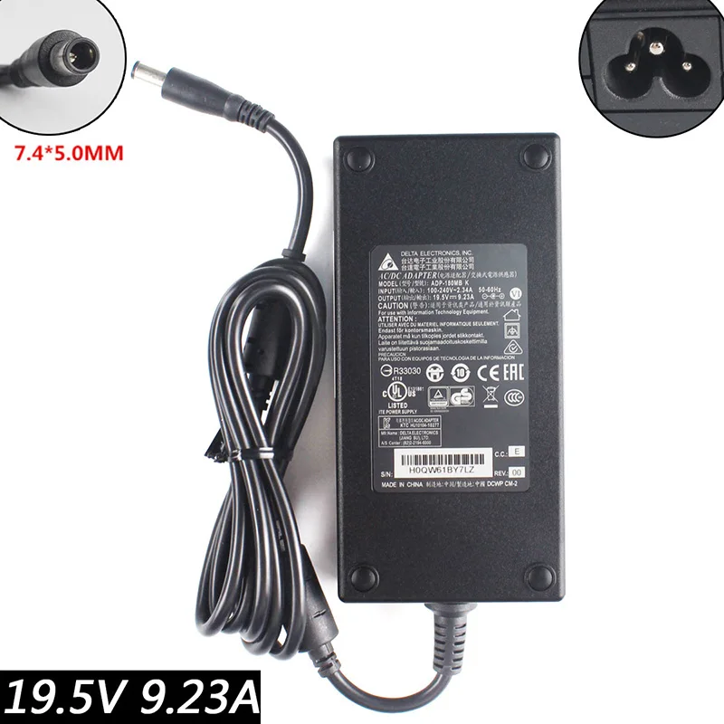 

19.5V 9.23A 180w 7.4*5.0mm with pin AC Adapter For MSI GL63 GE63VR GE75 Raider 8RE 9SE GE75 Laptop Power charger