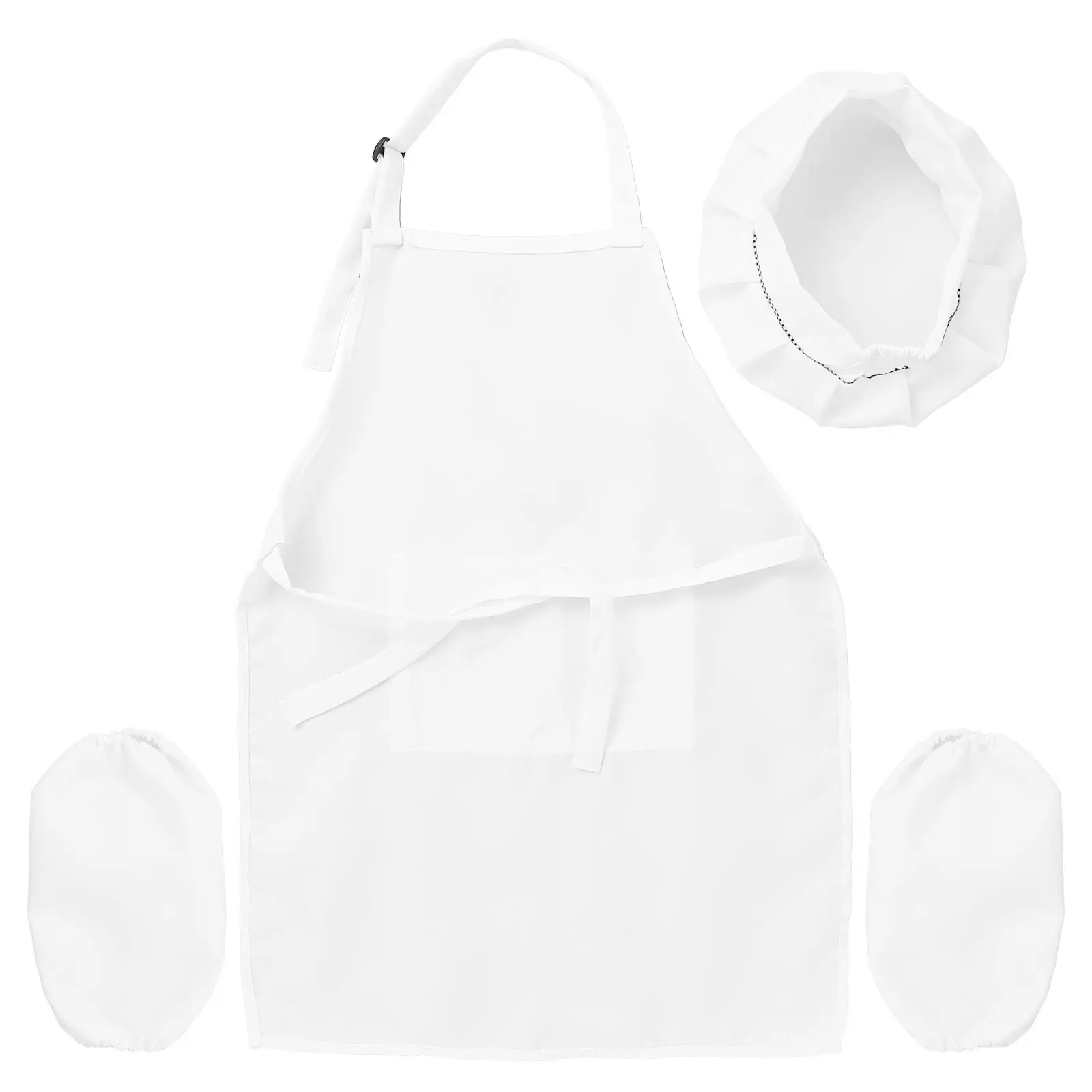 Children Front Pocket Bib Apron Hat Kid Boys Girls Apron Kitchen Cooking Child Painting Craft Kids Apron Child Baby Pinafore