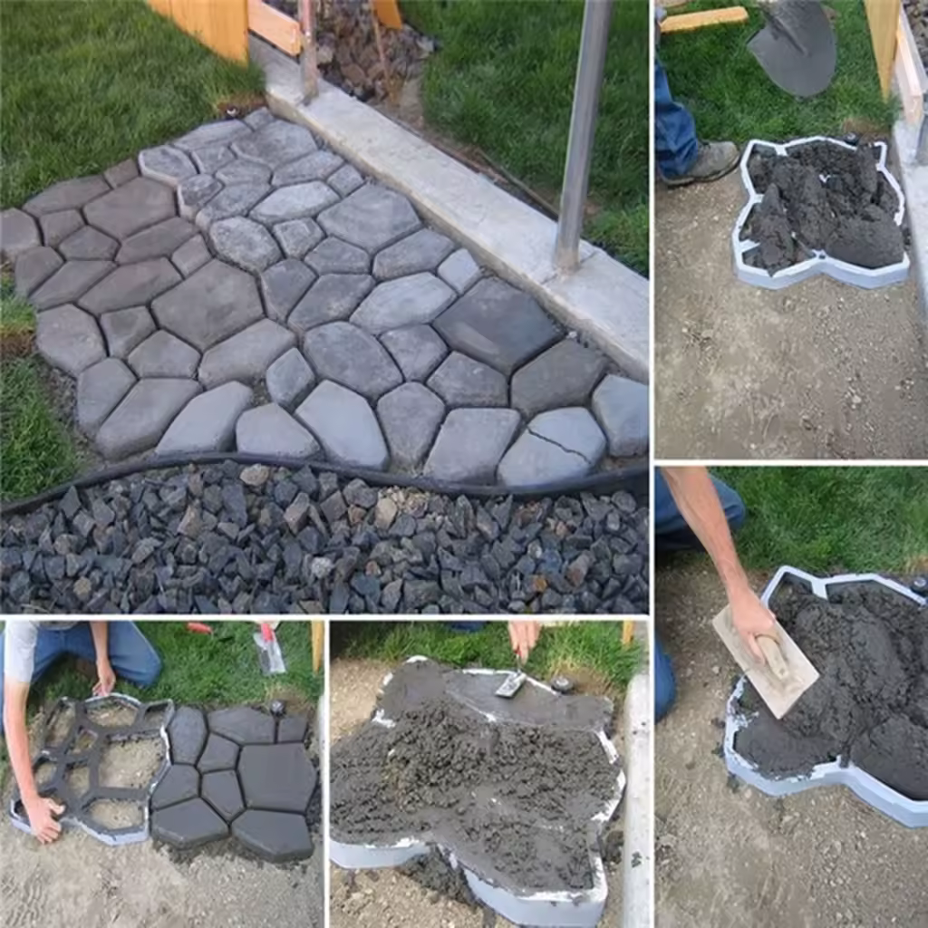 35X35X3.6CM גן נתיב יצרנית עובש DIY פלסטיק רצפת ריצוף עובש מלט בריק בטון תבניות בית גן אבן כביש קישוט