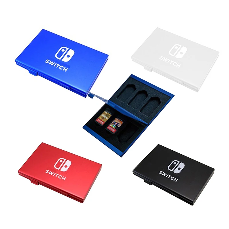 Aluminum Game Card Storage Box for Nintendo Switch Game Cards Holder Bag Hard Shell Cover Case Switch OLED & lite Accessories