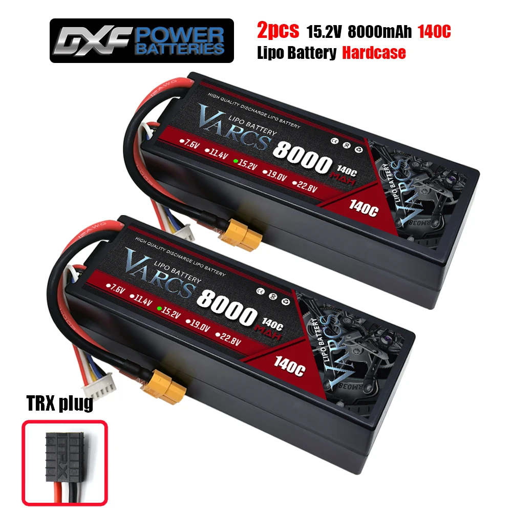 Varcs 4S Lipo Batterij 130c 140c 8000Mah 8400Mah 7500Mah 6300Mah 5400Mah Xt60 Ec5 Trx T/Deans Xt150 Plug Voor Rc 1/8 Buggy Auto