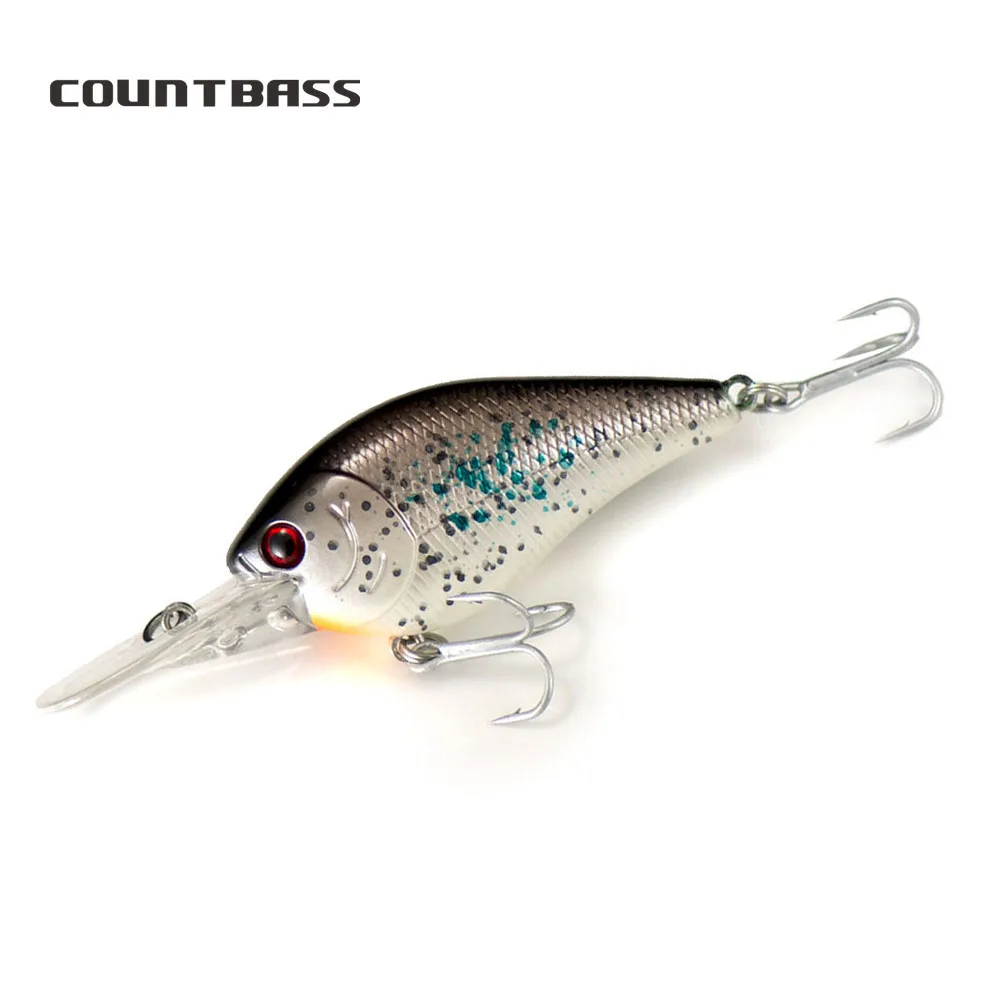 

Countbass A High Floating Crankbait Diving Depth 0.8-1m Chatterbait Wobbler Lures for Bass Fishing 60mm 12.6g