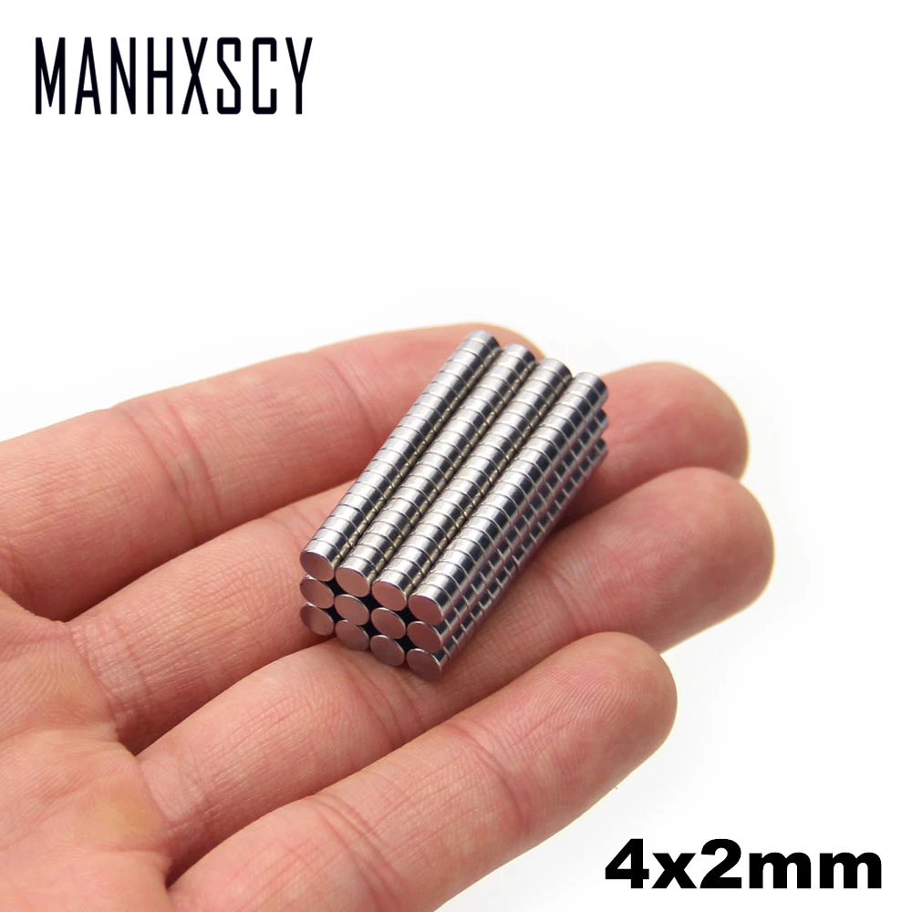 5000pcs Neodymium N35 Dia 4mm X 2mm  Strong Magnets Tiny Disc NdFeB Rare Earth For Crafts Models Fridge Sticking magnet 4x2mm