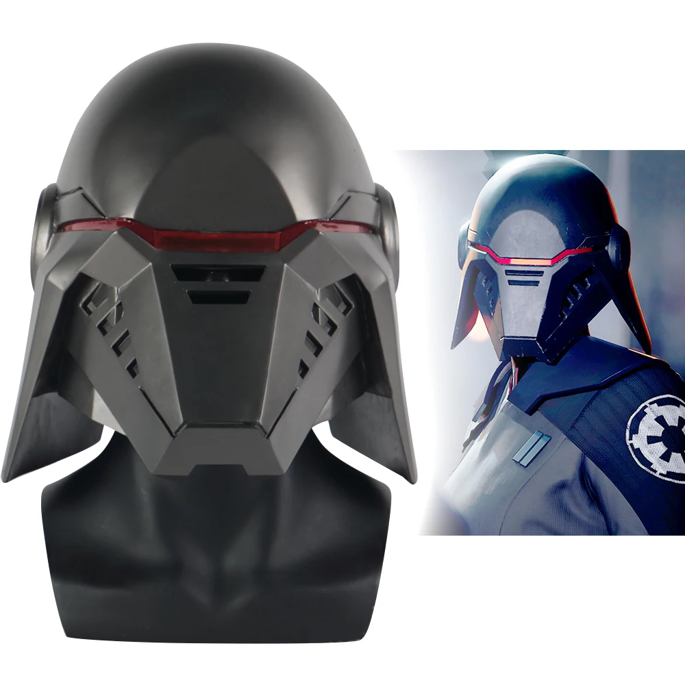 

Disney Helmets Masks Jedi Fallen Order Second Sister Inquisitor Helmet Cosplay Mask Hard PVC Halloween Party Prop