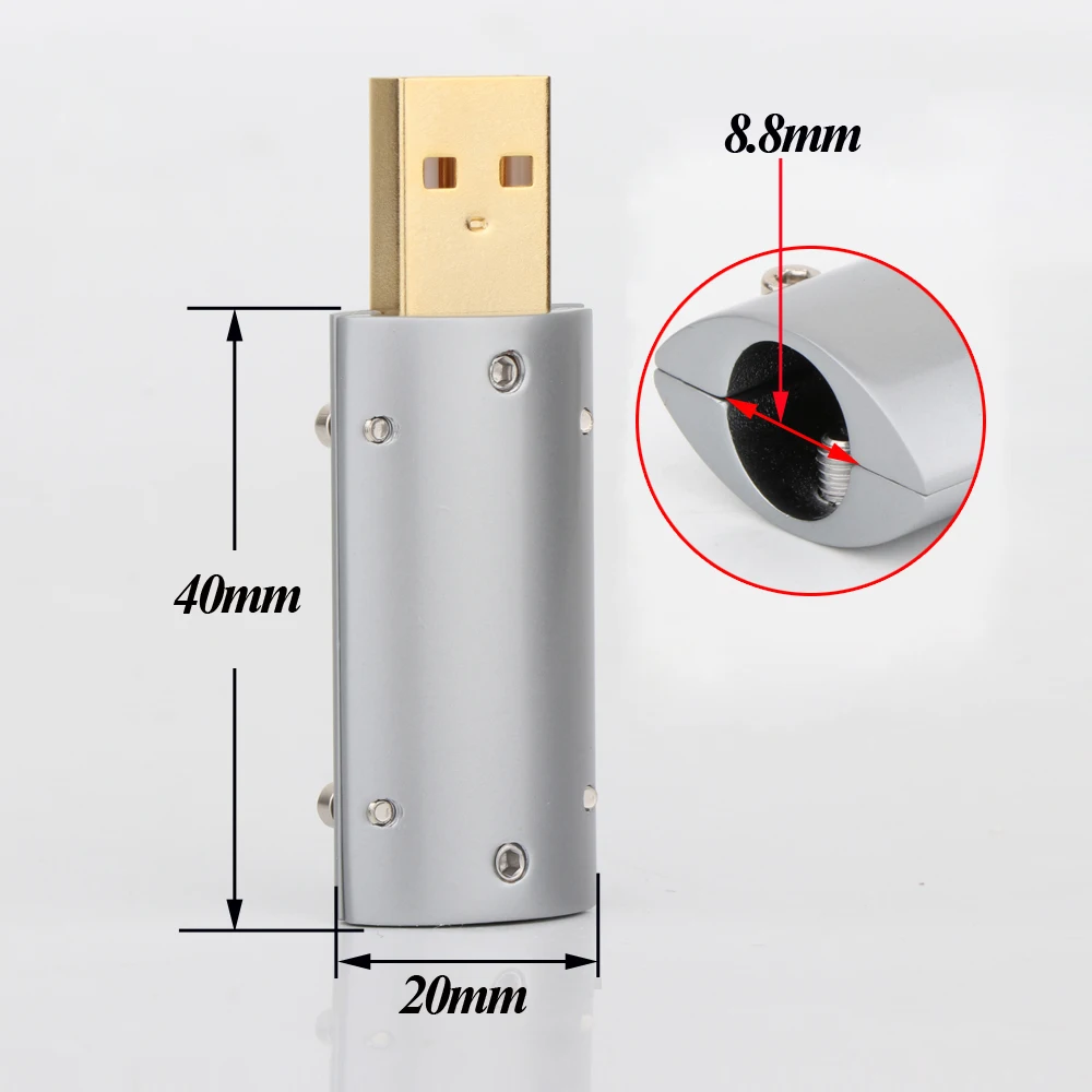 A50G B50G 24K Gold Plated USB2.0 Plug USB A/B Connector For DIY USB Cable
