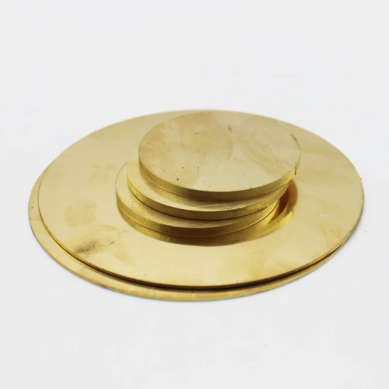 H62 brass plate round plate thin copper wafer gasket laser cutting engraving processing custom