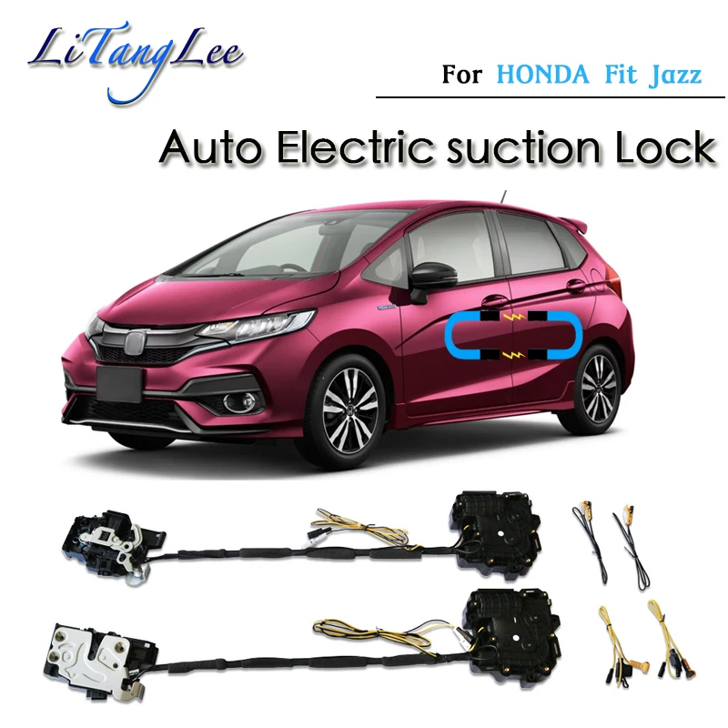 

For HONDA Fit Jazz GK GH GP Car Soft Close Door Latch Pass Lock Actuator Auto Electric Absorption Suction Silence Closer