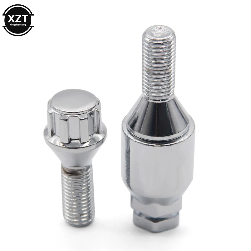 M12 x 1.5 4+1 Car Aluminum Alloy Wheel Lock Bolt Tire Anti-theft Screws Nut For BMW E30 E36 E46 E81 E82 E87 E88 E90 2003-2013