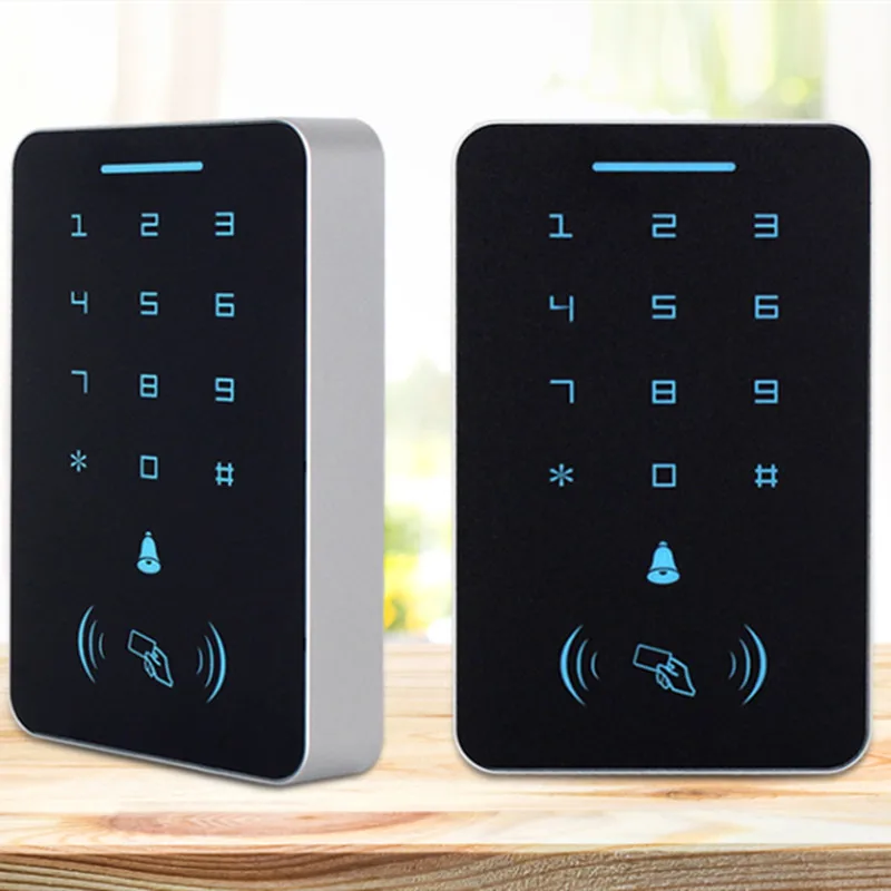 125Khz RFID ID Access Control Keypad Digital Panel Card Reader Door Lock System+6pcs RFID ID Keyfobs