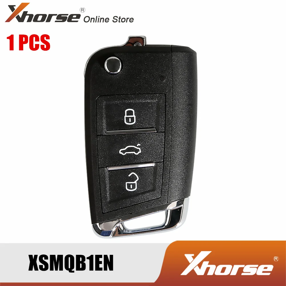 

Xhorse VVDI Keys XSMQB1EN Smart Remote Key for VW MQB 3 Buttons Filp Remote Control for VW MQB Locksmith tools Auto replacement