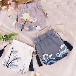 Diy Cross Stitch Cartoon Plant Print Flower Manual Protective Embroidery Sachet Talisman Material Package Home Decor Tool Bag