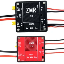 ZMR 8A Dual UBEC V1 V2 V3 Dual BEC tensione di ingresso 2-6S Lipo / 4-8S BEC per RC Quadcopter FPV Racing Drone pezzi di ricambio modelli fai da te