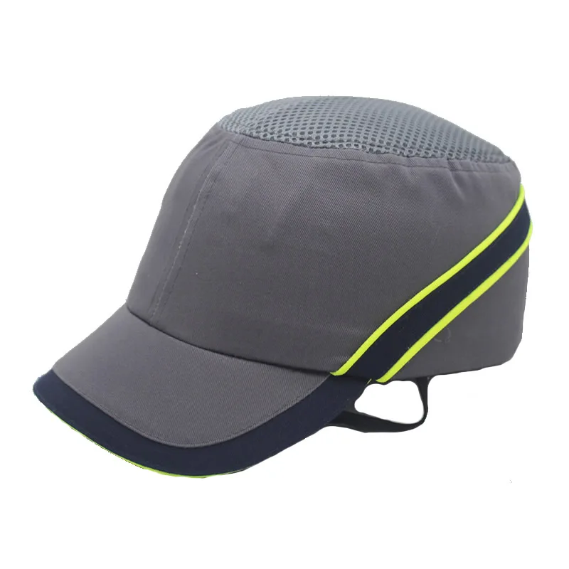 Imagem -05 - Segurança do Trabalho Hi-viz Strip Bump Cap Capacete Protetor de Casca Interna Dura Estilo de Beisebol para Trabalho Fábrica Loja Cabeça Proteção