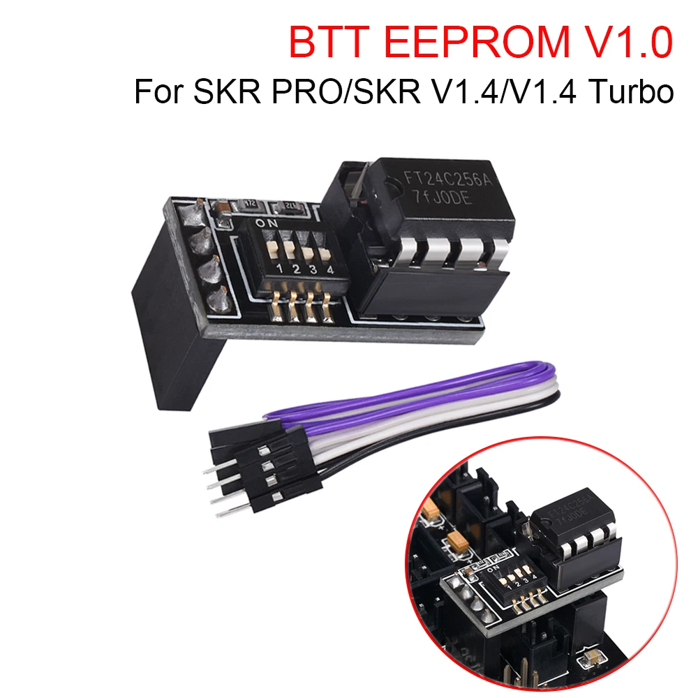 

Модуль BIGTREETECH BTT EEPROM V1.0, детали для 3D-принтера, параметры хранения I2C для SKR V1.4/V1.4 Turbo SKR PRO, плата управления
