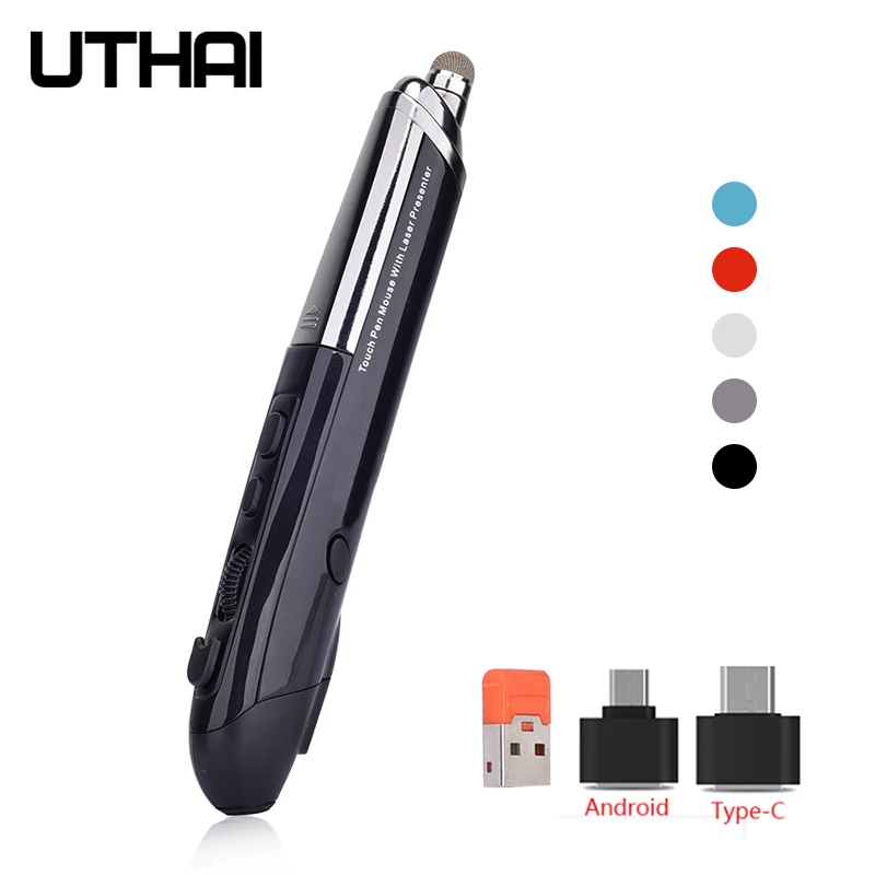 The New Pen Mouse Wireless Handwriting Laser Pen Mouse Personality 2.4G Mouse Supports PC, Smart TV, Set-Top Box Windows 10