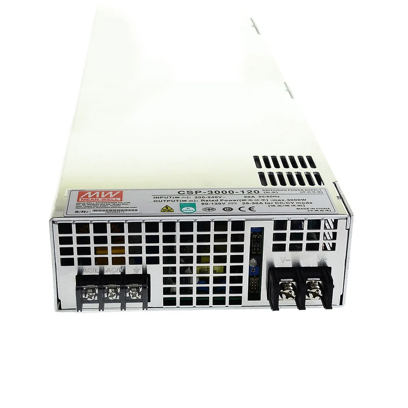 (MEANWELL)CSP-3000-120/250/400V 3000 W high voltage output high power supply with PFC EN62368-1 FOR UV curing equipmentFish lamp