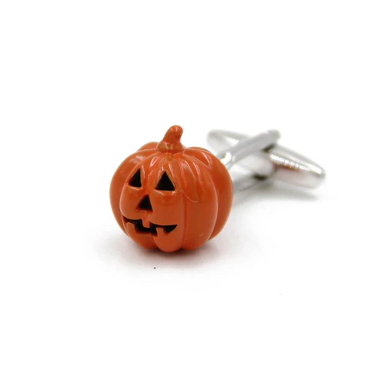 WHOLESALE Men's Fashion Christmas Cufflinks Cuff Links High Quality Luxury Halloween Pumpkin Style Jewelry for Mens Shirts