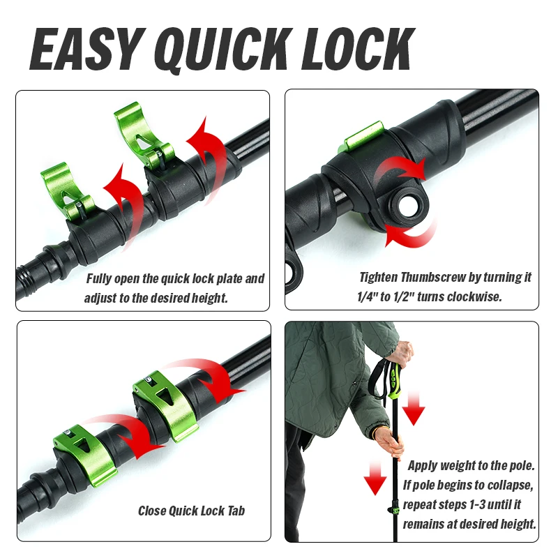 280 g/sztuka Nordic Walking polacy Trek polak teleskopowy Alpenstock 7075 stopu aluminium strzelanie kula Senderismo kijki trekkingowe piesze