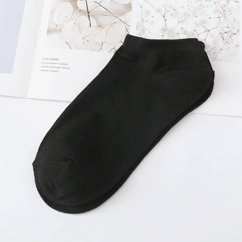 10 Pieces = 5 Pairs Women Female Girls Invisible Soft Sock Slippers Casual Fashion Summer Shallow Mouth Cotton Short Ankle Socks