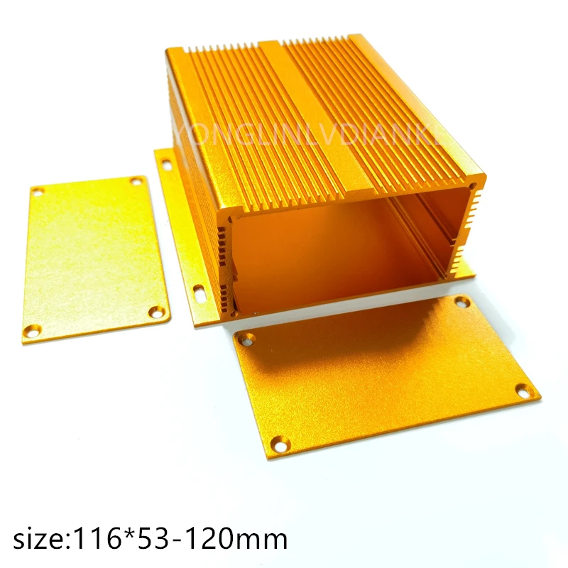 Aluminum box Aluminum shell 116*53-120mm Industrial control aluminum alloy shell Controller shell Gateway device aluminum shell