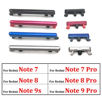 Per Xiaomi Redmi Note 7 Pro Pulsante volume centrale + pulsante di accensione/spegnimento Set di tasti per parti di ricambio Redmi Note 8 9 9S Pro