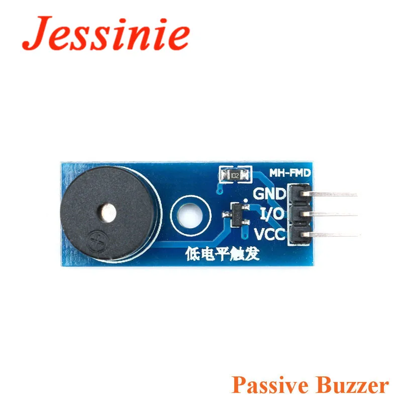 10 sztuk/1 szt. Aktywny głośnik pasywny Brzęczyk Moduł dźwiękowy 5 V Wyzwalacz niskiego poziomu dla Arduino Diy Kit — zdjęcie 3