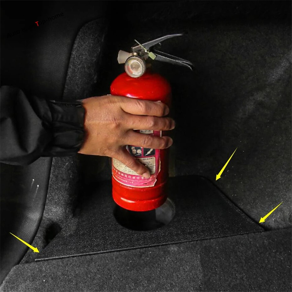 

Yimaautotrims Fire Extinguisher Cup Holder Support Cover Kit Plastic Fit or Honda CR-V CRV 2017 - 2020 Accessories Interior