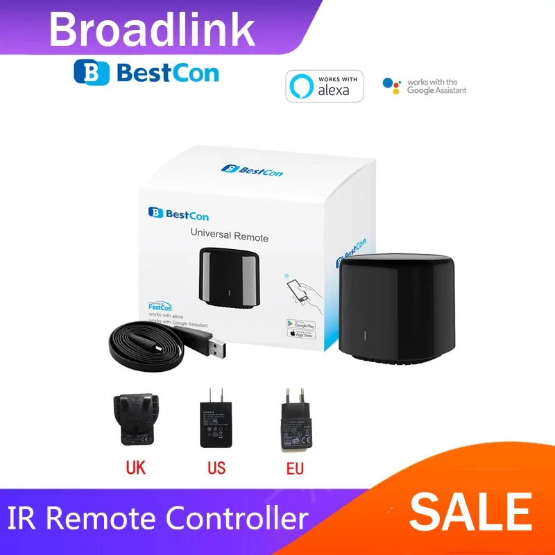 Broadlink APP Bestcon RM4C mini telecomando universale Wifi IR compatibile con Alexa Google Assistant per AC