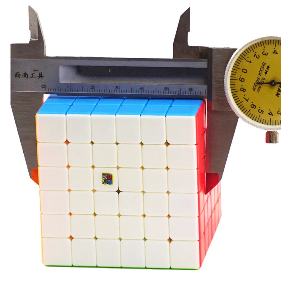 Moyu Meilong 6x6 Cube magique 61mm taille sans colle 6x6x6 WCA compétition apprentissage et jouets éducatifs pour enfants cadeau 6x6 v2 Cube