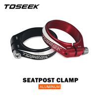 TOSEEK Bike Seat Post Clamp 31.8 34.9mm Mountain Aluminum Alloy Ultralight Mountain Bicycle Seatpost Clamps Cycling Parts