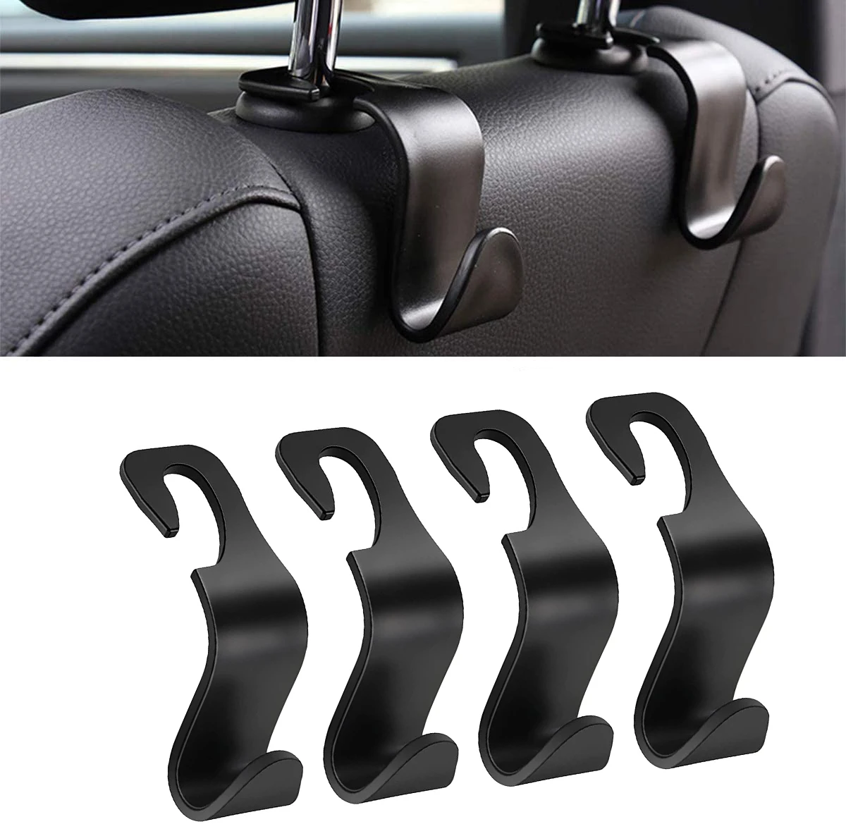 

Car Seat Headrest Hook For Auto Back Seat Organizer Hanger Storage Holder For Handbag Purse Bags Clothes Coats Car Accessories