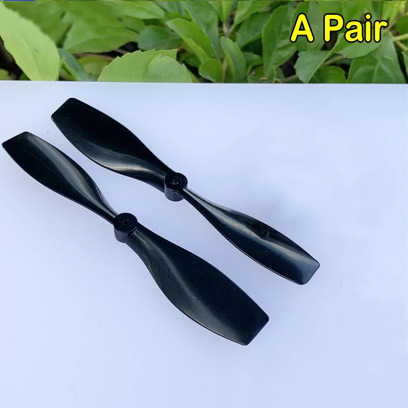 A Pair 75mm Blade Propeller Prop Blade Fit Shaft Diameter 1mm  RC Quadcopter Drone Parts DC Coreless Motor Toy Model CW+CCW