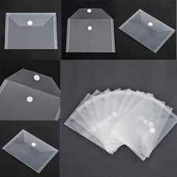 10pcs/set 18x13cm Self Adhesive Fastener Stickers Transparent Plastic Storage Bags For Cutting Dies Stamps Organizer Holders Bag