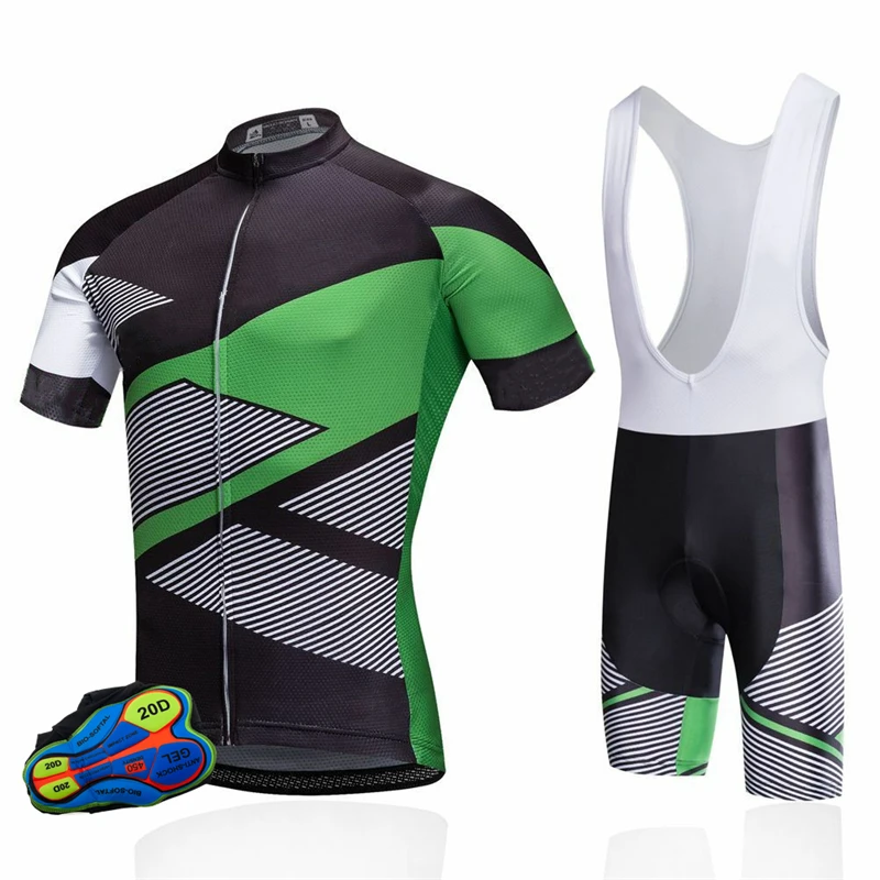 Ultraviolet-Proof Bicycle Suits Men\'s Bike Uniform Breathable Cycling Jerseys Sportswear Short Sleeve Bike Uniform With Pocket