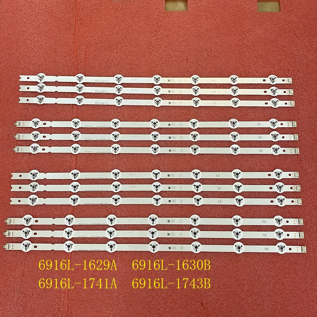 12 sztuk/zestaw listwa oświetleniowa LED dla LG 55LB677V 55LB679V 55LB7200 55LB700V 55LB676V LC550DUH PG F1 6916L 1629A 1630B 1741A 1743B