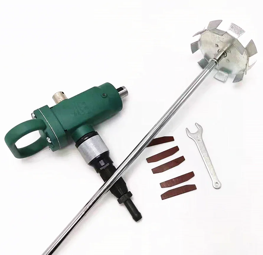 TJ3 Agitatore pneumatico portatile Miscelatore Vernice Frullatore portatile Miscelatore a prova di esplosione Agitatore 100MM 18000RPM 0,63MPA