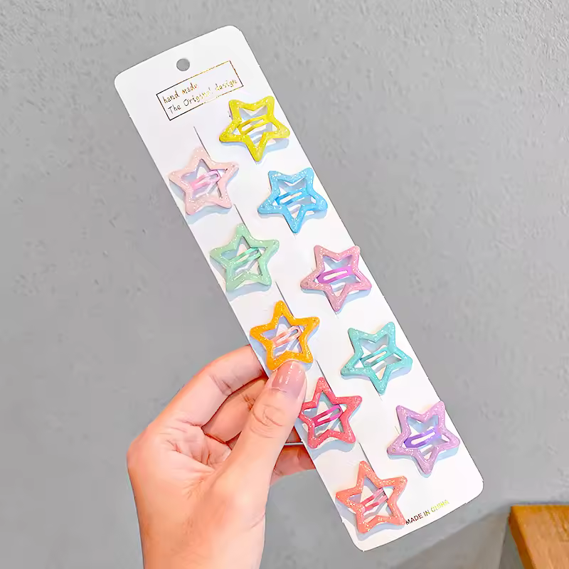 10/20/30/40 New Girls Cute Colorful Waterdrop Shape Hairpins Sweet Hair Clips Kids Barrettes Slid Clip Fashion Hair Accessories - Image 9