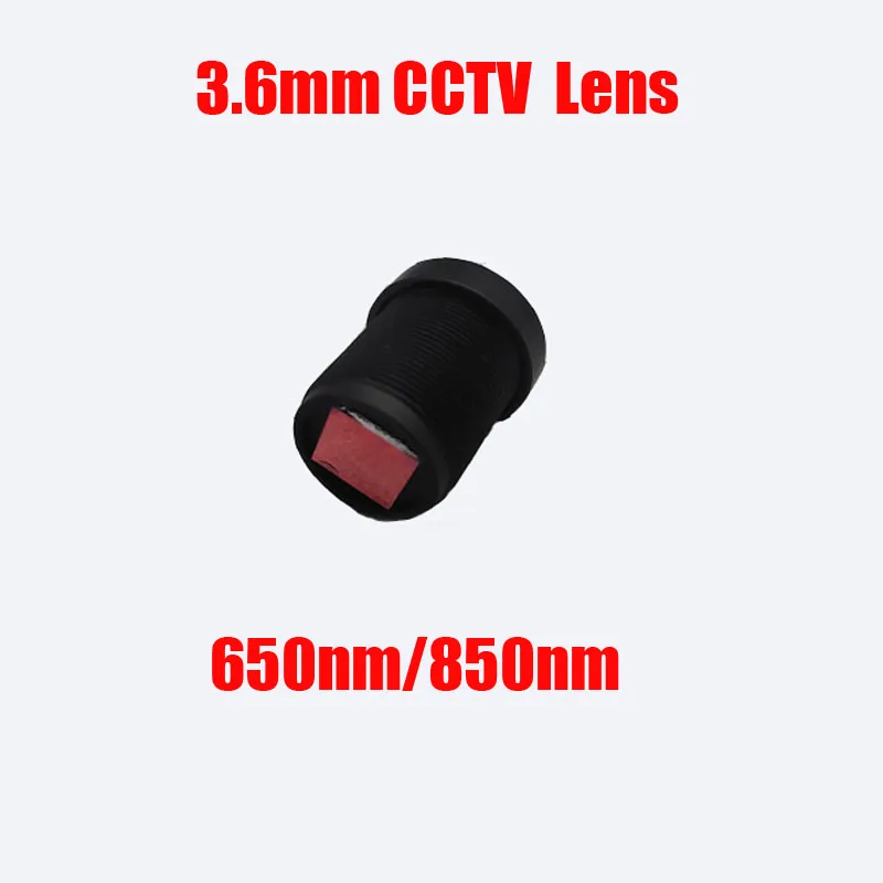 

DIY 3.6mm CCTV Lens 650nm 850nm IR Filter M12 Mount Fixed Focus camera board Lens For CCTV Megapixle IP USB Camera