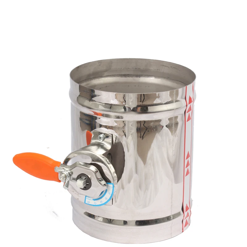 Stainless Steel Manual Damper Fresh Air Ventilation Valve  Volume Regulating  80mm 100mm 125mm 150mm 200mm 250mm