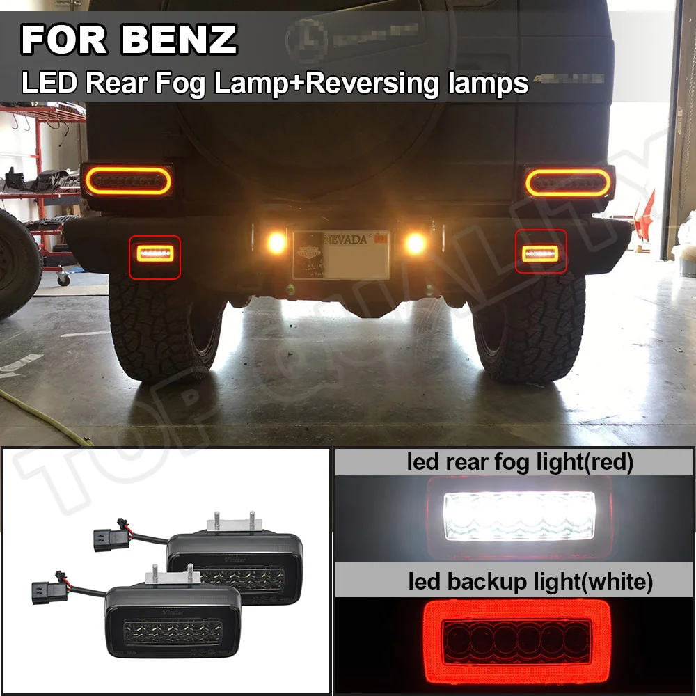 

Tail Lamp For Mercedes Benz W463 G-Class Wagon G500 G550 G55 G63 AMG 1986-2018 LED Rear Bumper Backup Reversing Light Fog Lamp