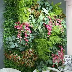 Panel colgante de pared de fondo de decoración de rosas de glicina de flores artificiales para fiesta de boda