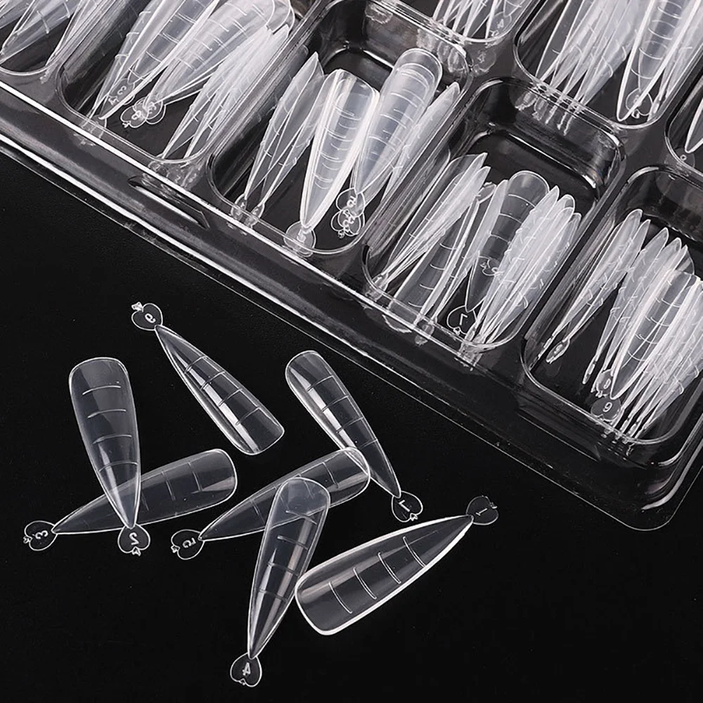 

100pcs Nail Form Poly Extension Gel Clear