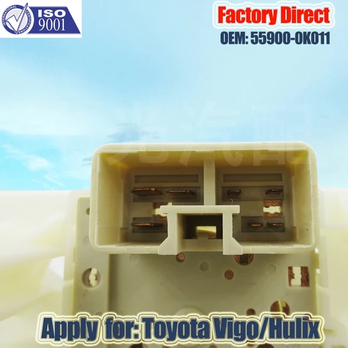 Imagen 2 del producto Interruptor de Control de CA directo de fábrica 55900-0K011, interruptor de panel de control de aire acondicionado automático, aplicable para Toyota Vigo Hulix 05-15