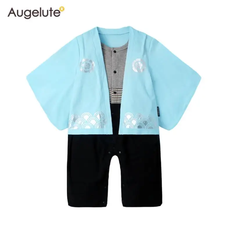 Kimono Newborn Baby Boys Girls Clothes Japanese Style Kids Rompers Pajamas Robes Bathrobe Uniform Clothes Infants costume Y533