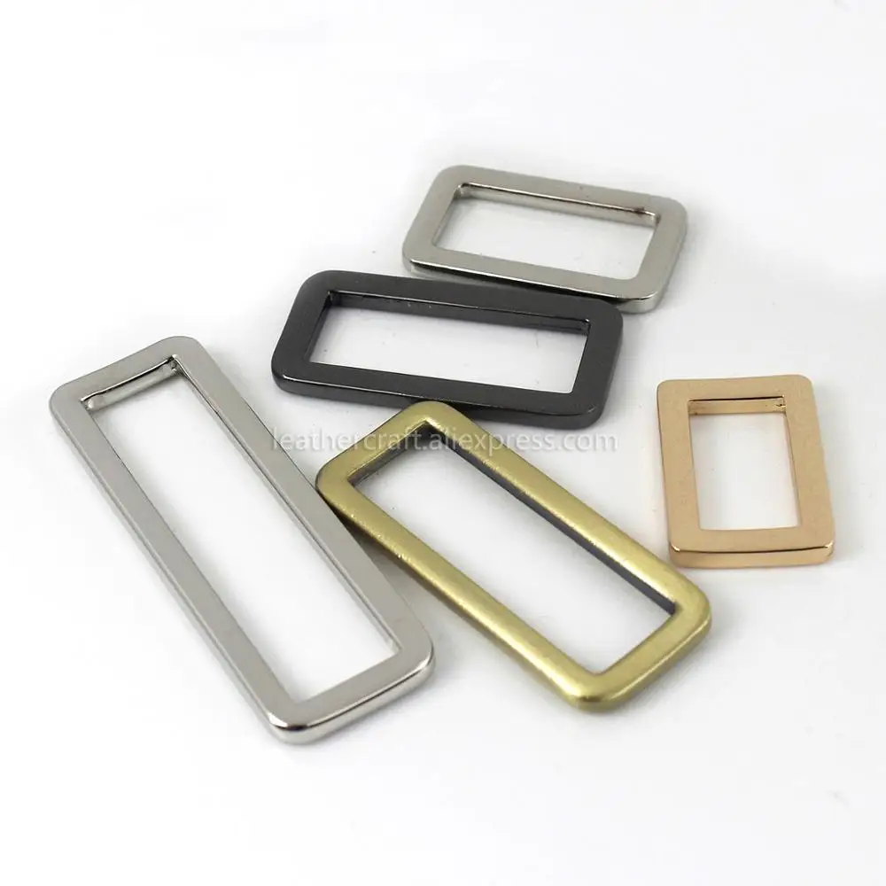 1pcs Metal Retangle ring Buckle Loops for Webbing Leather Craft Bag Strap Belt Buckle Garment DIY Accessory 20/25/31/38/50mm