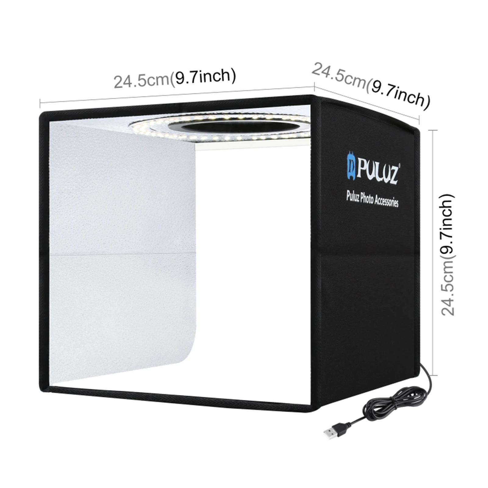 PULUZ Soft Box Set Portable Folding Photo Lighting Modifier Photography Tent Box with 12 Colors Backdrops