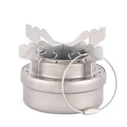 Rover Camel Portable Camping Alcohol Stove & Rack Combo Set Titanium Mini Portable Liquid Alcohol Stove