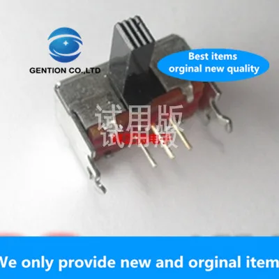 

10pcs 100% orginal new real stock SSSF112500 sliding toggle switch 3 feet 2 gears side feet 5 feet with bracket 9MM handle